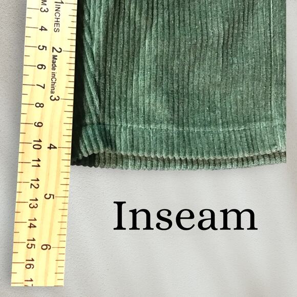 Fifty7 by Jacks Surfboards High Rise Green Corduroy Women's Shorts Sz S NWT - Picture 9 of 11